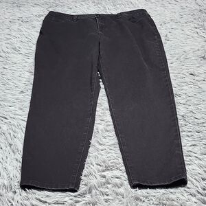 Style & Co Jeans Womens 14S Black Curvy‎ Skinny Leg Stretch Denim Pants Comfort